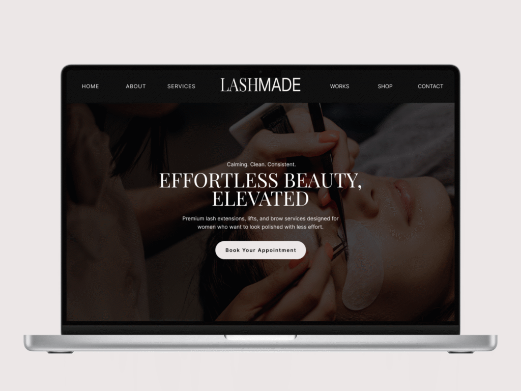 LashMade Hero - Laptop Design